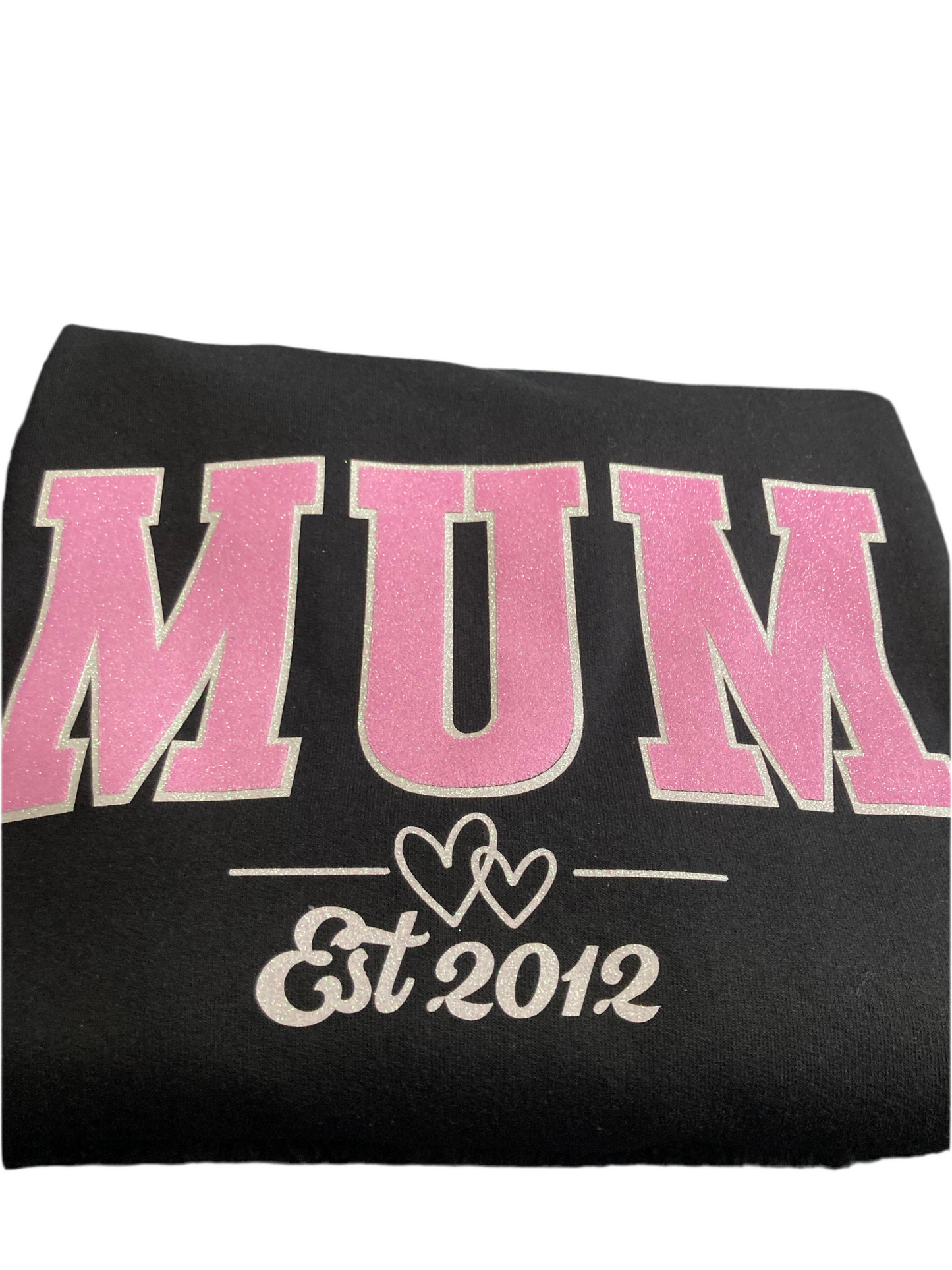 MUM glitter print t-shirt