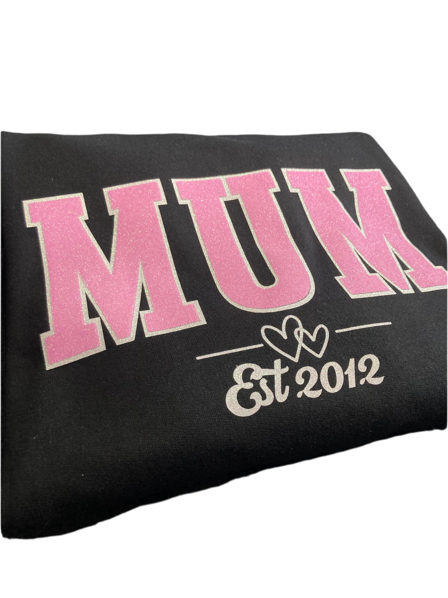 MUM glitter print t-shirt