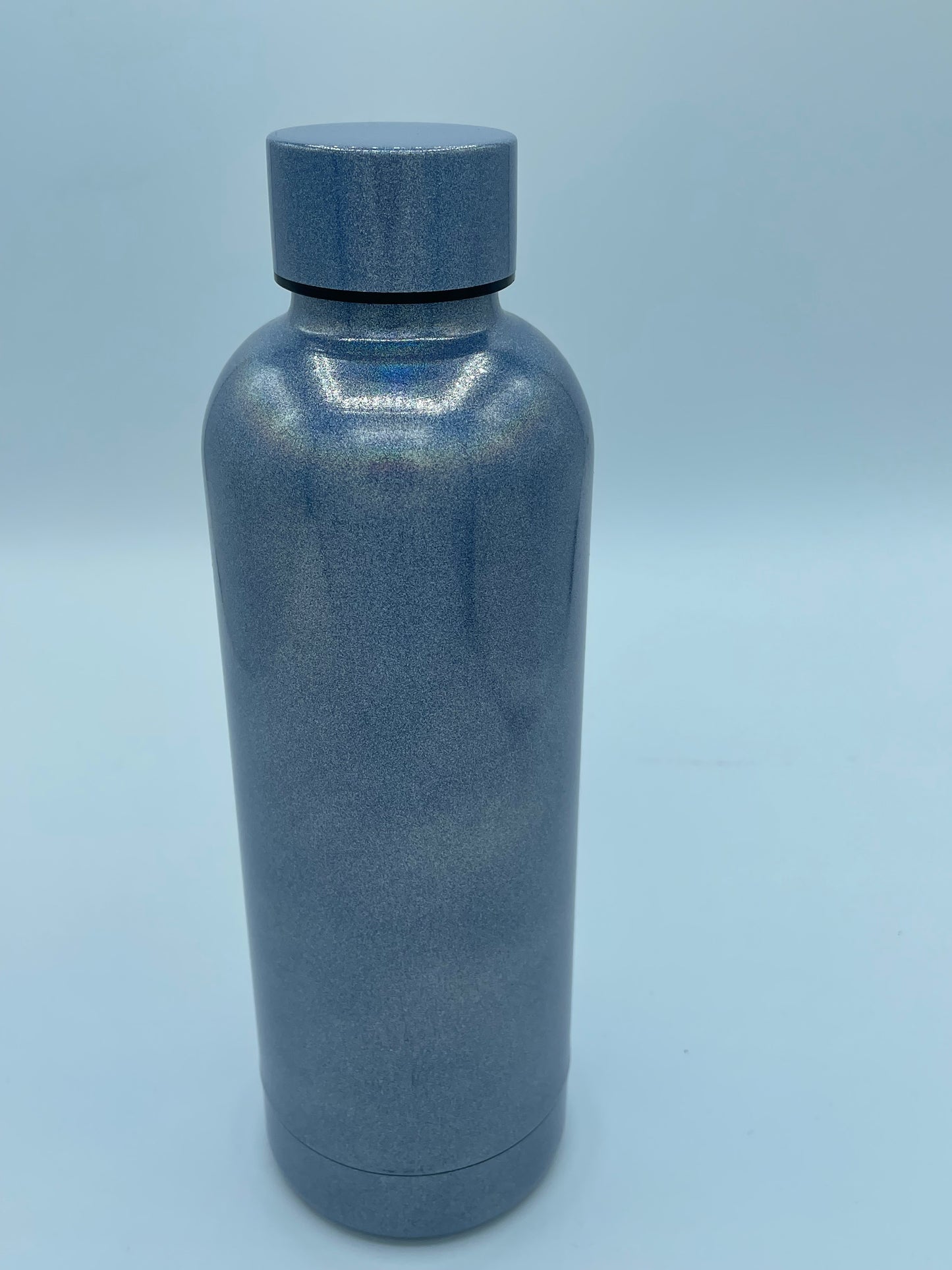 Shimmer 500ml double walled water bottle personalise with your name on both sides of bottle