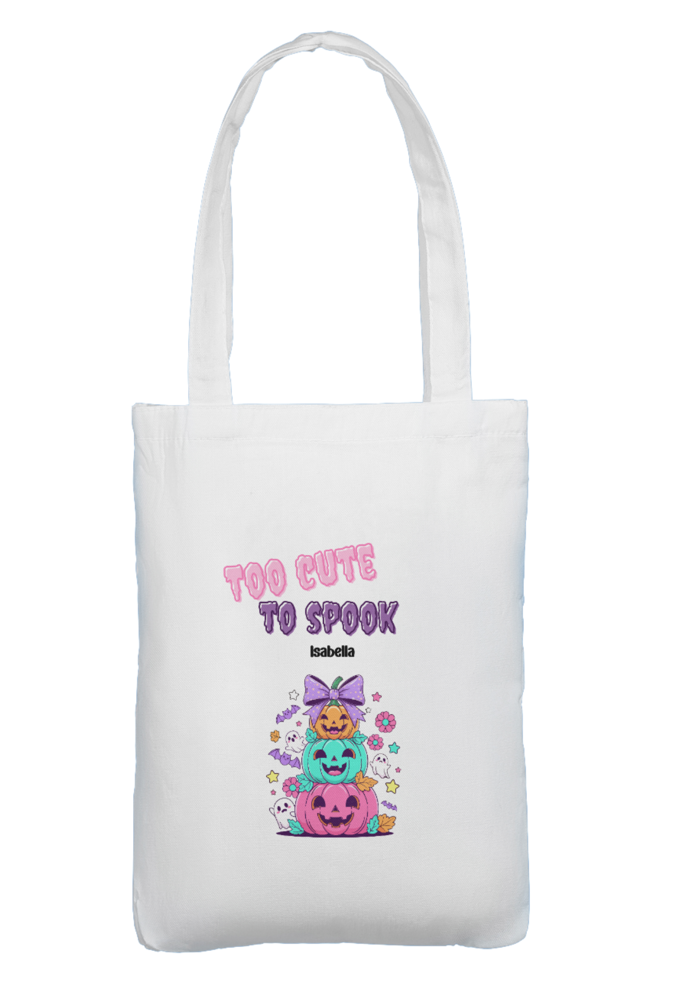 Custom Halloween tote bag add any name