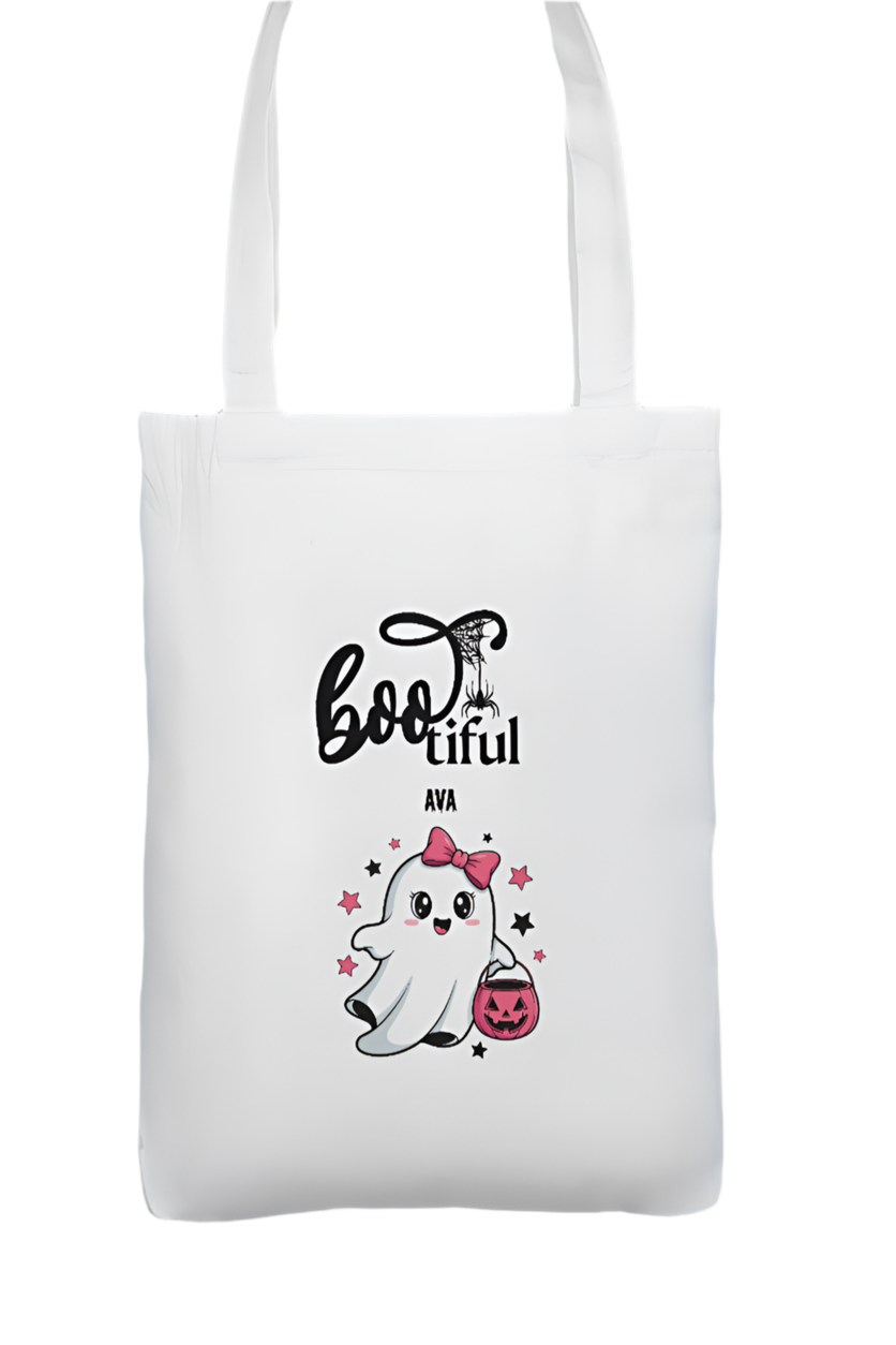 Custom Halloween tote bag add any name