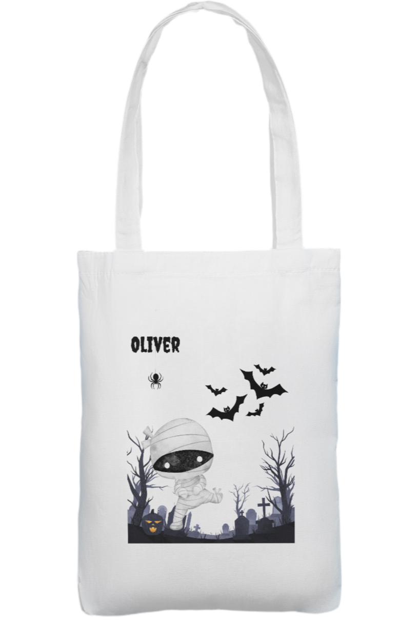 Custom Halloween tote bag add any name
