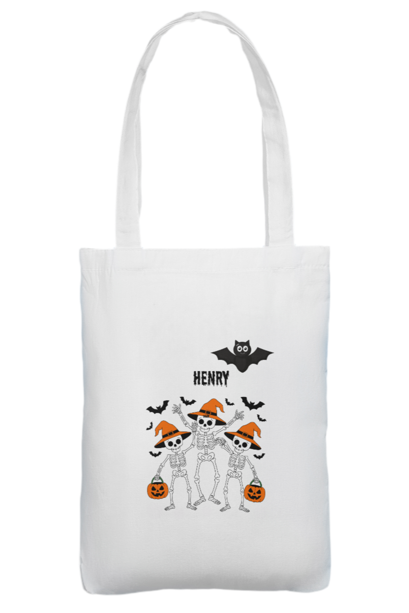 Custom Halloween tote bag add any name