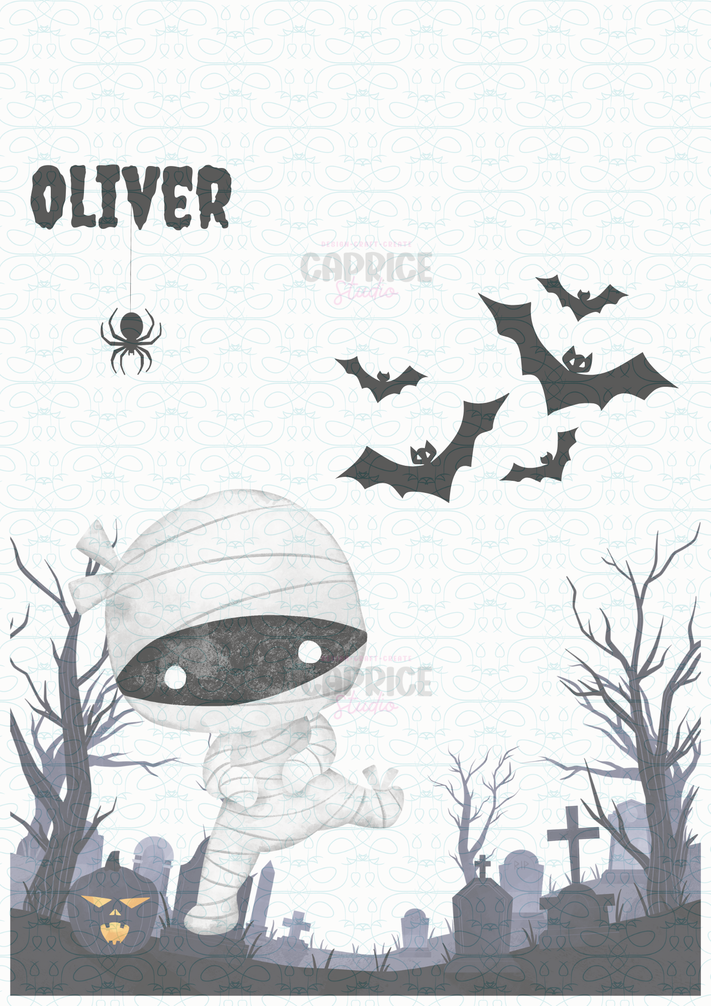 Custom Halloween tote bag add any name
