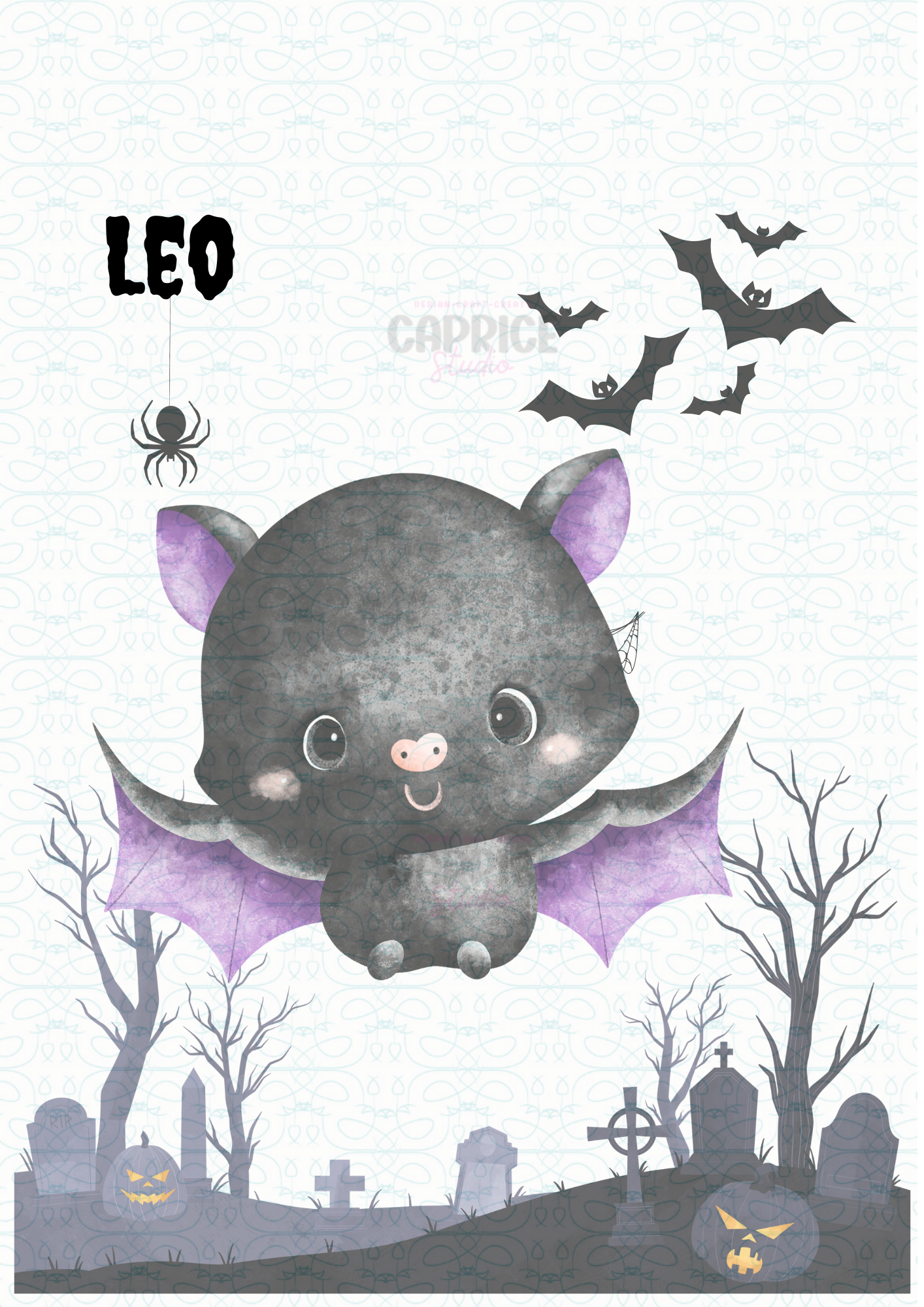 Custom Halloween tote bag add any name