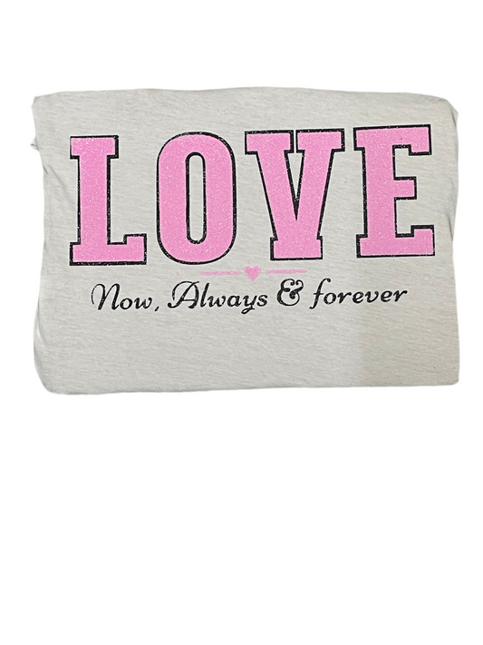 Love puff print t-shirt