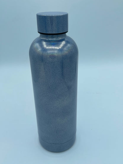 Shimmer 500ml double walled water bottle personalise with your name on both sides of bottle