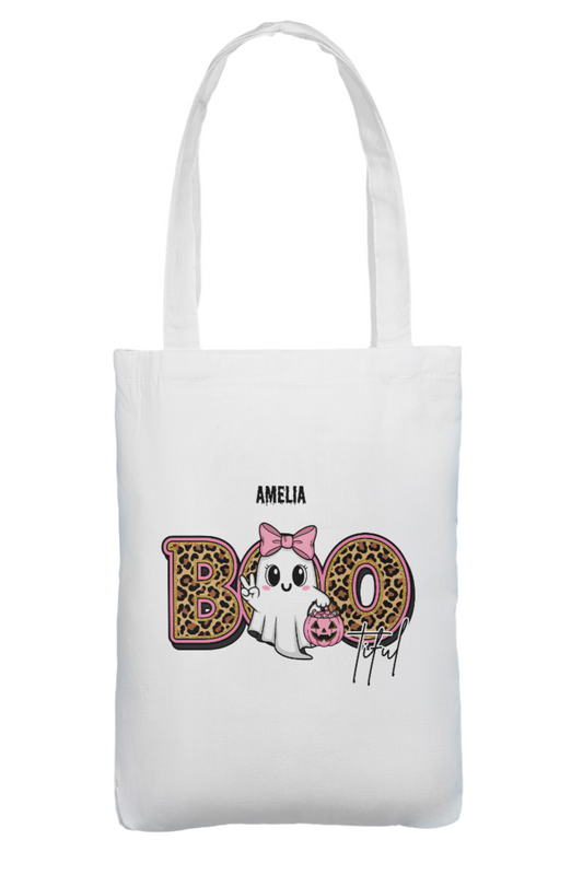 Custom Halloween tote bag add any name