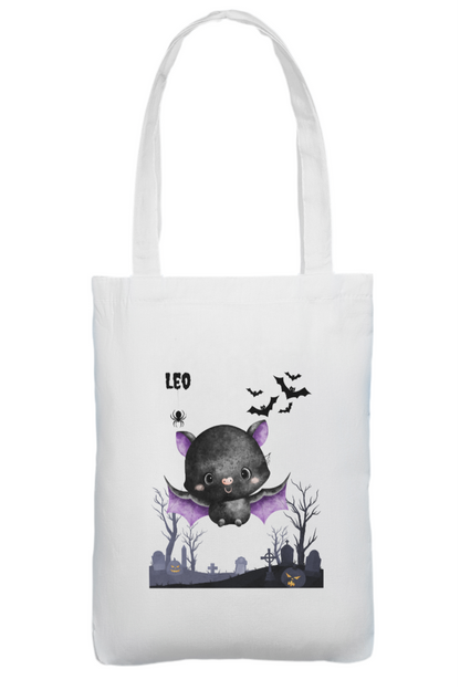 Custom Halloween tote bag add any name