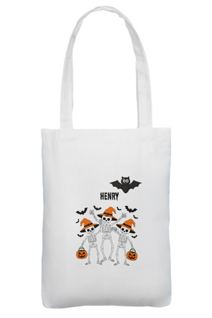 Custom Halloween tote bag add any name