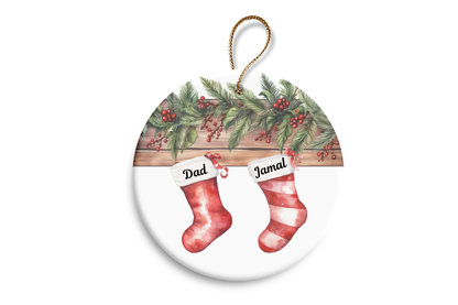 Our first Christmas as a family of….any number , customise each stocking with any name