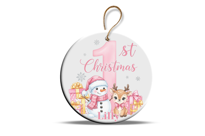 My first Christmas pink edition, custom with any name