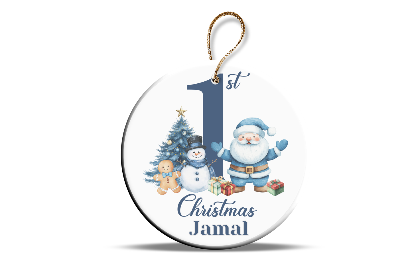 My first Christmas blue edition, custom with any name